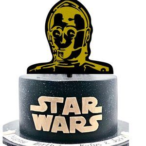 Large 3D Inspired Star Wars C3P0 Cake Topper